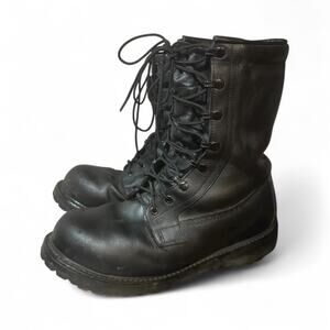 Rocky Combat Mens Sz 10 R Black Insulated Military Boots RB/01-01 US Vibram Sole